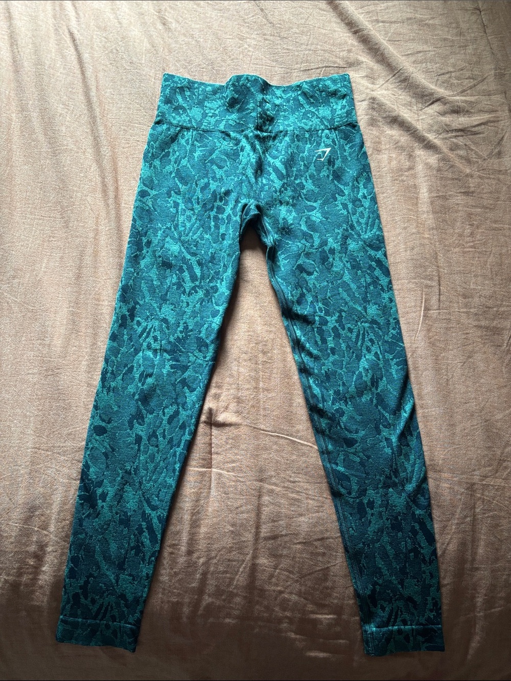 S Teal Gymshark Adapt Butterfly Leggings